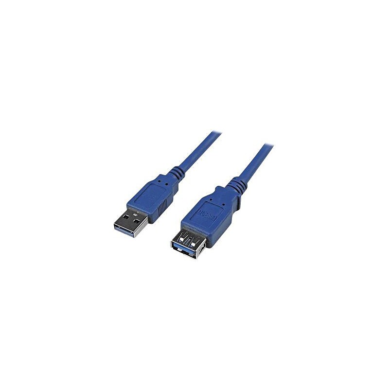 Startech® 6' Superspeed USB 3.0 Type A Male To Type A Female Extension Cable, Blue image 1