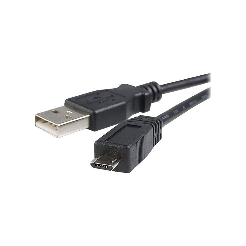 Startech® 6' USB 2.0 Type A Male To Micro Type B Male Cable, Black image 1