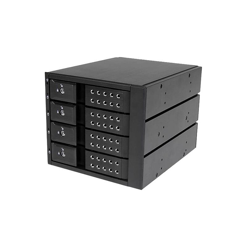 StarTech 6TB Internal 6Gb/s SAS, Serial ATA/600 Trayless Hot Swap Mobile Rack Backplane, Black (HSB4SATSASBA) image 1