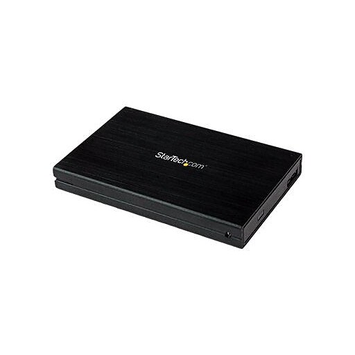 StarTech 2.5IN Serial ATA/150/300/600 USB 3.0 Drive Enclosure, Black Staples