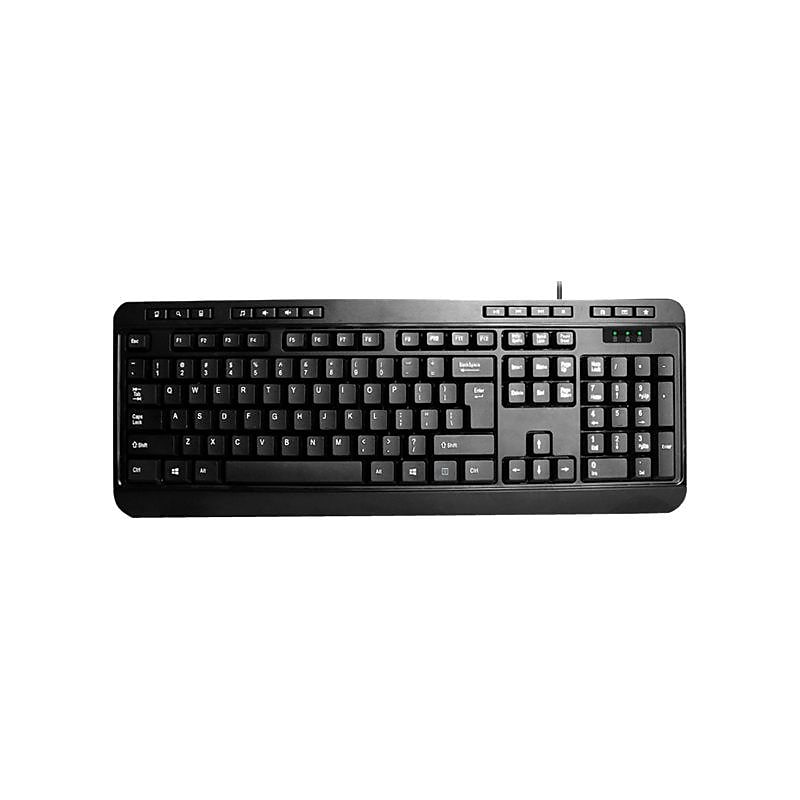 Adesso Multimedia Desktop Wired Gaming Keyboard, Black (AKB-132PB) image 1