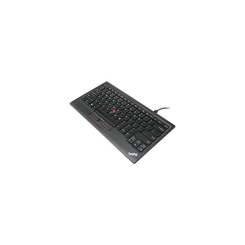 Lenovo ThinkPad Compact USB Keyboard with TrackPoint Wired Gaming, Black (3492312) image 1
