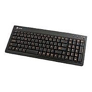 I-Rocks Compact LED Back-lit Slim Wired Gaming Keyboard, Black (KR-6820E-BK)