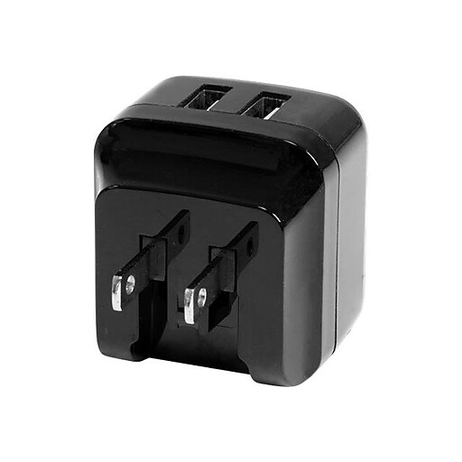 StarTech DualPort USB Wall Charger For iPad/ iPhone Staples