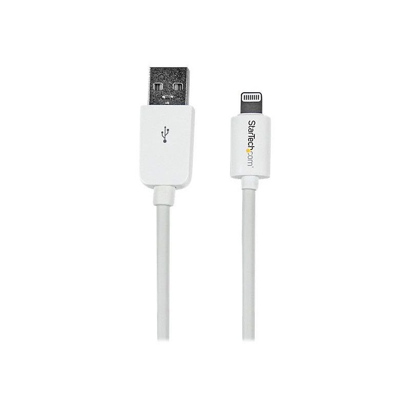 StarTech 4 Pin USB Cable for All iPhones, White (USBLT3MW) image 1