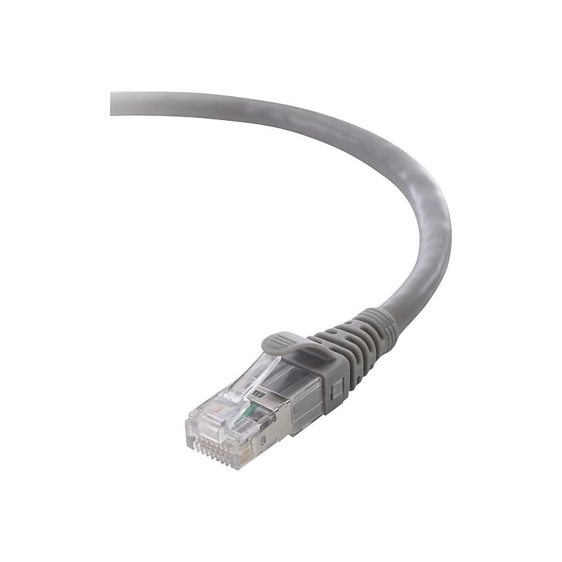 Belkin® 14' Molded Snagless RJ-45 Male/Male Patch Cable, Gray image 1