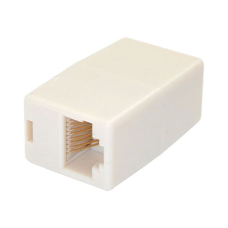 StarTech Cat5e RJ45 Modular Inline Network Coupler, Beige image 1