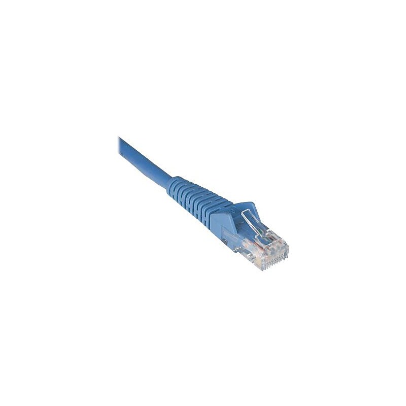 Tripp Lite N201 5' Cat 6 Gigabit Snagless Molded RJ-45 Male/Male Patch Cable, Blue, 50/Pack image 1
