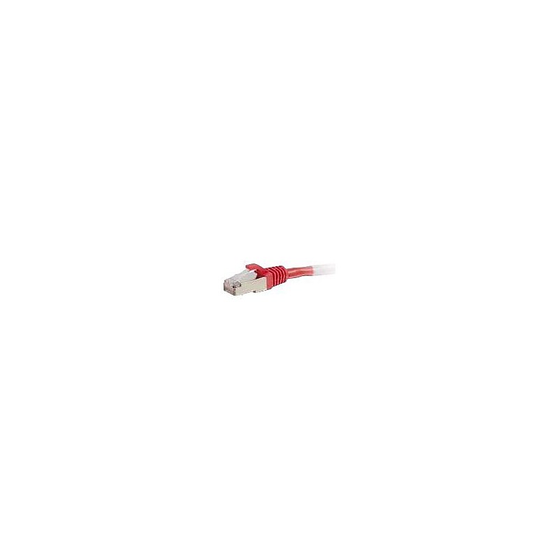 C2G 844 3' RJ-45 Male/Male Cat6 Snagless Shielded Ethernet Network Patch Cable, Red image 1