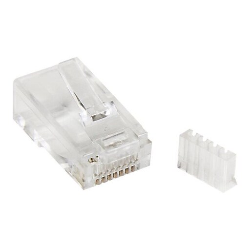 StarTech Cat 6 RJ45 Solid Wire Modular Inline Coupler, Clear at Staples