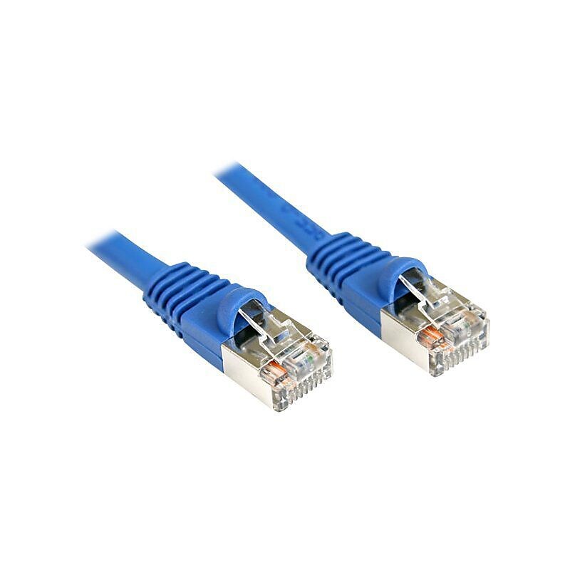 StarTech® 6 ft Cat5e Blue Snagless Shielded RJ45 F/UTP Cat 5e Patch Cable - 6ft Patch Cord image 1