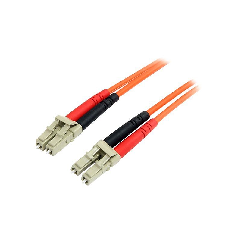 Startech® 6.56' LC To LC Multimode 62.5/125 Duplex Fiber Patch Cable, Orange image 1