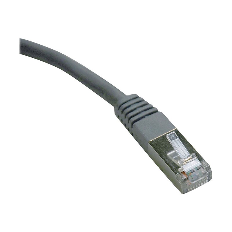 Tripp Lite 50' Cat6 Gigabit Molded Shielded RJ-45 Male/Male Patch Cable, Gray image 1