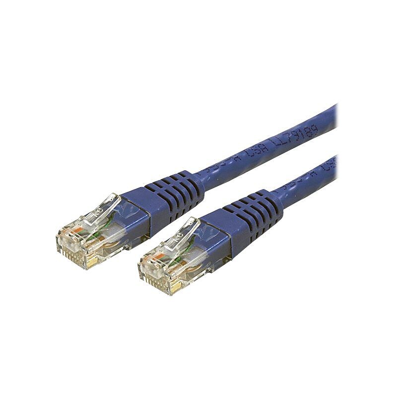 StarTech 25 ft Blue Molded Cat6 UTP Patch Cable - ETL Verified image 1