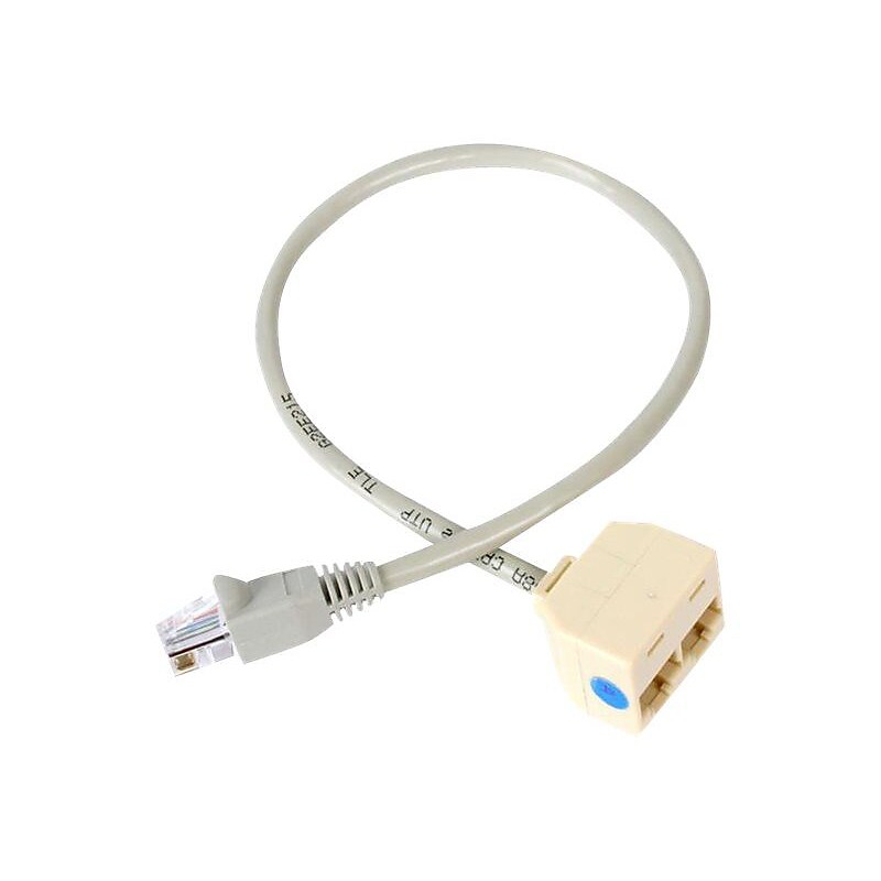 StarTech RJ45 to RJ45 Audio/Video Splitter, Female to Male, Gray (1106853) image 1