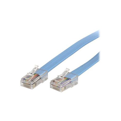 Startech 6' Cisco Console RJ45 Male/Male Rollover Cable, Blue