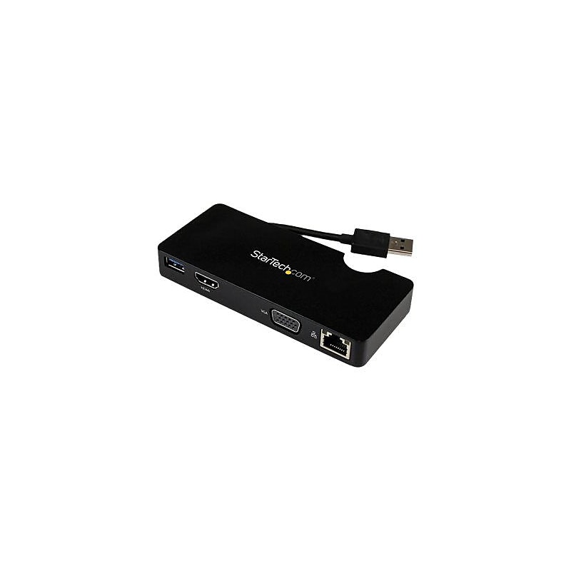 StarTech  USB3SMDOCKHV Travel Docking Station for Laptops, HDMI or VGA,  USB 3.0 image 1