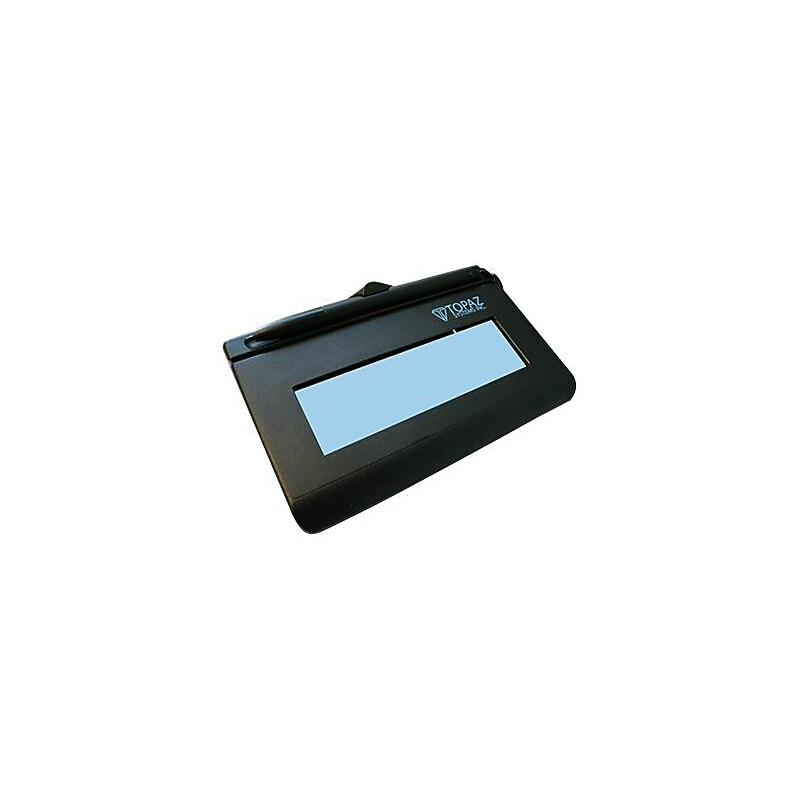 Topaz® SigLite® LCD 1X5 T-LBK460-B-R Virtual Serial via USB Backlit Electronic Signature Pad image 1