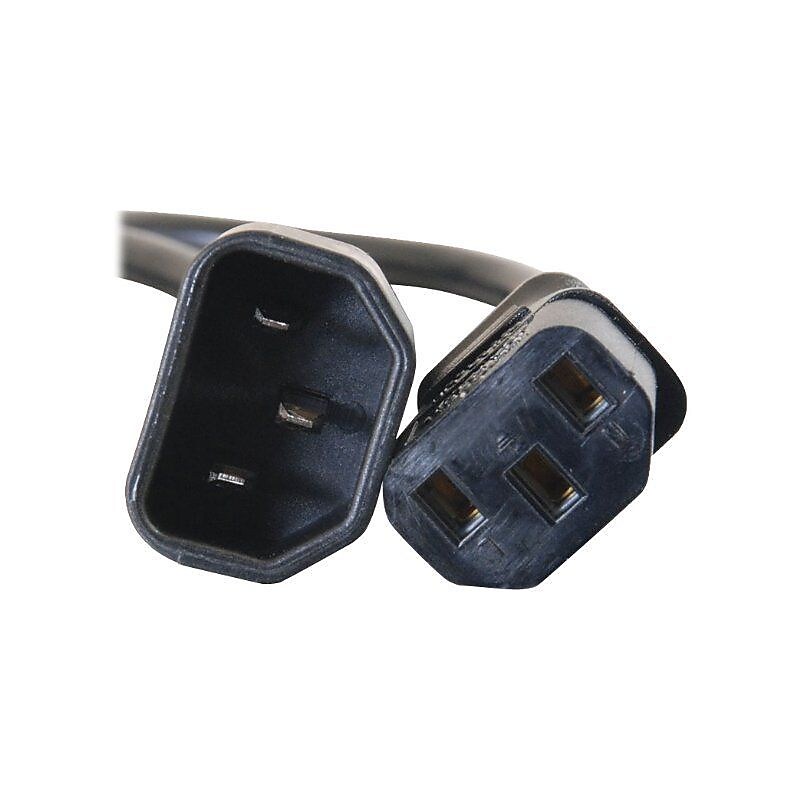 C2G 5' IEC320C14 to IEC320C13 Computer Power Extension Cord, Black image 1