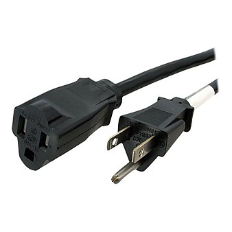 StarTech 6' Extension Cord, 14 AWG, Black (PAC101146)