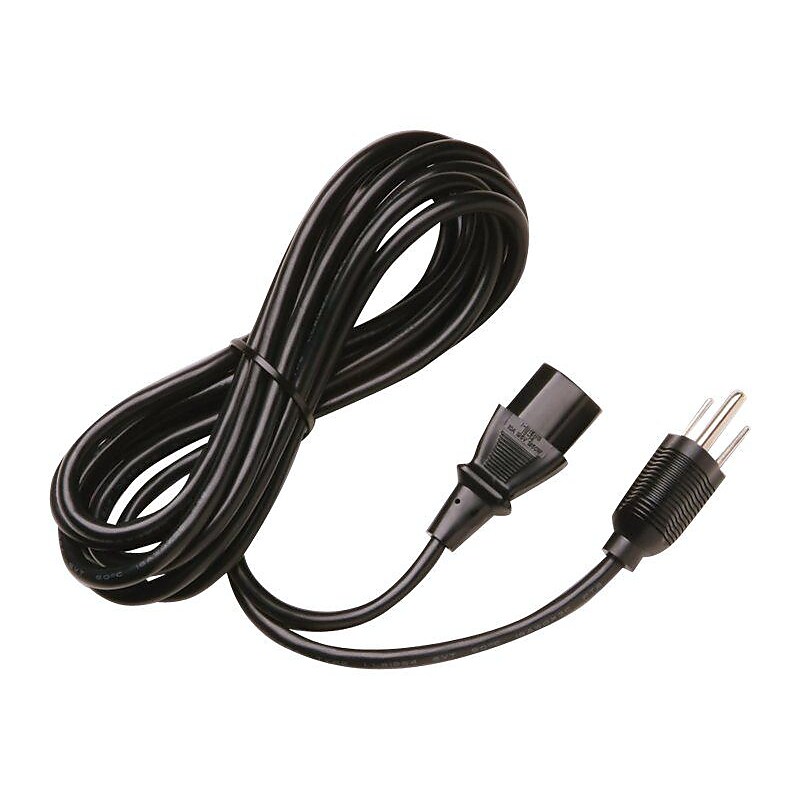 HP 6' IEC C13 To NEMA 5-15 Standard Power Cord, Black (AF556A) image 1