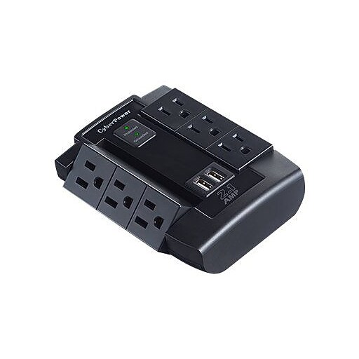 Cyberpower Professional 6 Outlet Direct Plug Surge Protector at Staples