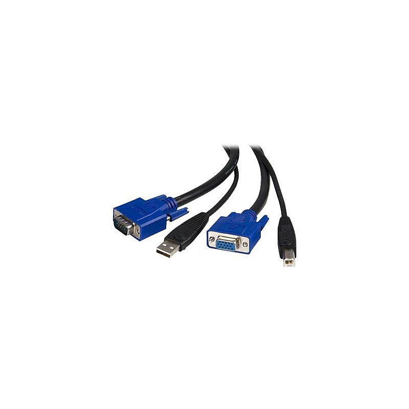 Startech® 15' Universal VGA To USB KVM Cable, Black image 1