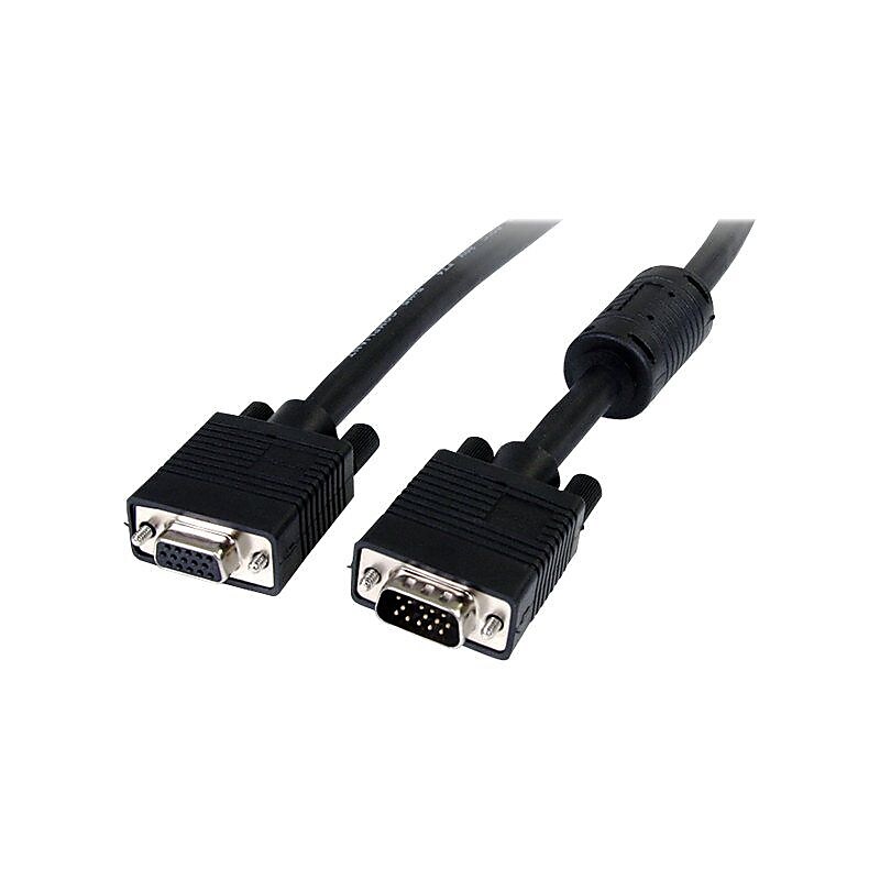 Startech® 15' Coax VGA Male/Female Monitor Extension Cable, Gray image 1