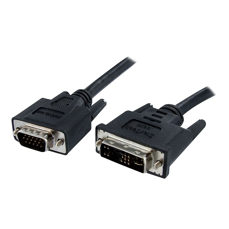 Startech® 6' High Resolution DVI To VGA Male/Male Display Monitor Cable, Black image 1
