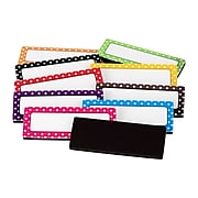 Teacher Created Resources Polka Dots Magnetic Label Set, 2 1/2" x 1", 30/Pack