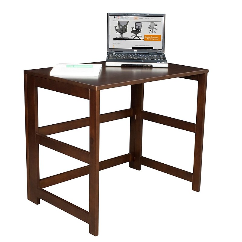Regency Flip Flop 31" Folding Desk, Mocha Walnut (HDSKF3121MW) image 1