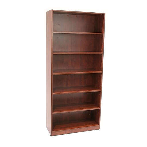 Regency Legacy Collection 71inch 5Shelf High Bookcase, Cherry Staples