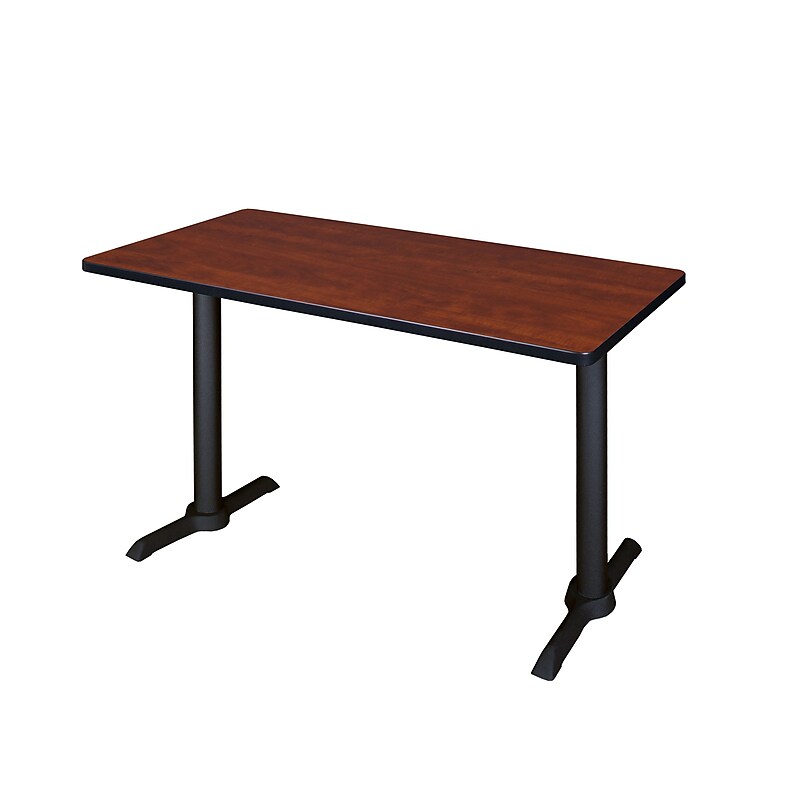 Regency 48-inch Metal & Wood Training Table, Cherry image 1