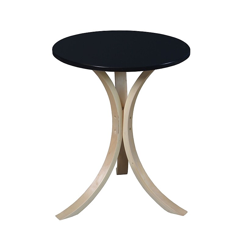 Niche Mia Bentwood 18"Dia Round Side Table, Natural (2018NTBK) image 1