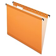 Pendaflex® SureHook® Hanging Folders, Orange, Letter, 20/Box (6152 1/5 ORA)