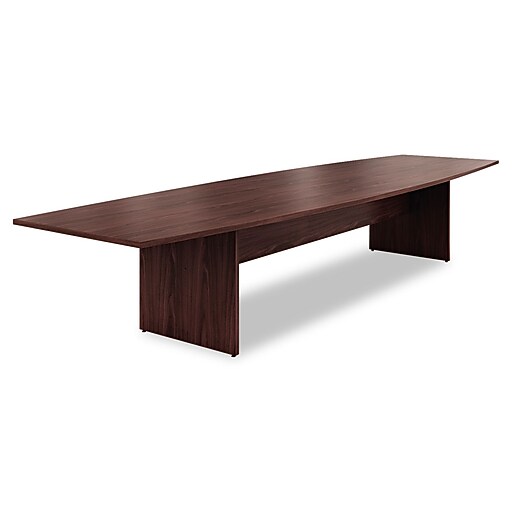 HON®, Preside BoatShaped Conference Table Top, 168 x 48, Mahogany