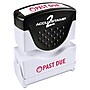 Accu-Stamp2 One-Color Pre-Inked Shutter Message Stamp, PAST DUE, 1/2" x 1-5/8" Impression, Red Ink (035571)~#|#~m002272662_sc7
