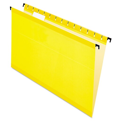 Pendaflex SureHook® Hanging Folders, Yellow, Legal, 20/Box (6153 1/5