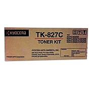 Kyocera TK-827C Cyan Standard Yield Toner Cartridge