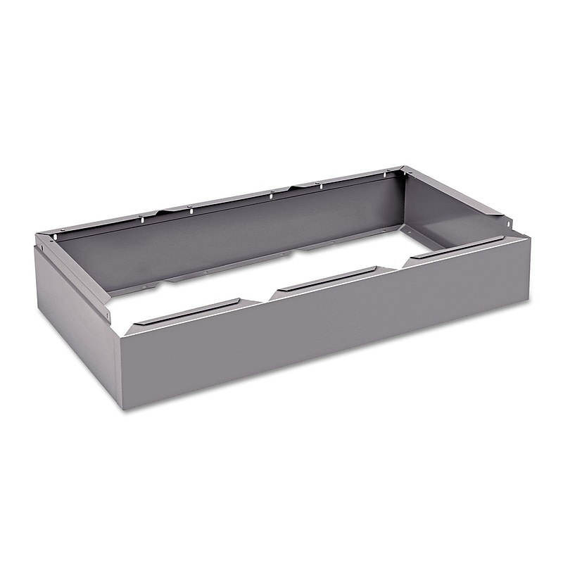 Tennsco Optional Locker Base, 36" x 6", Medium Gray (CLB3618MG) image 1