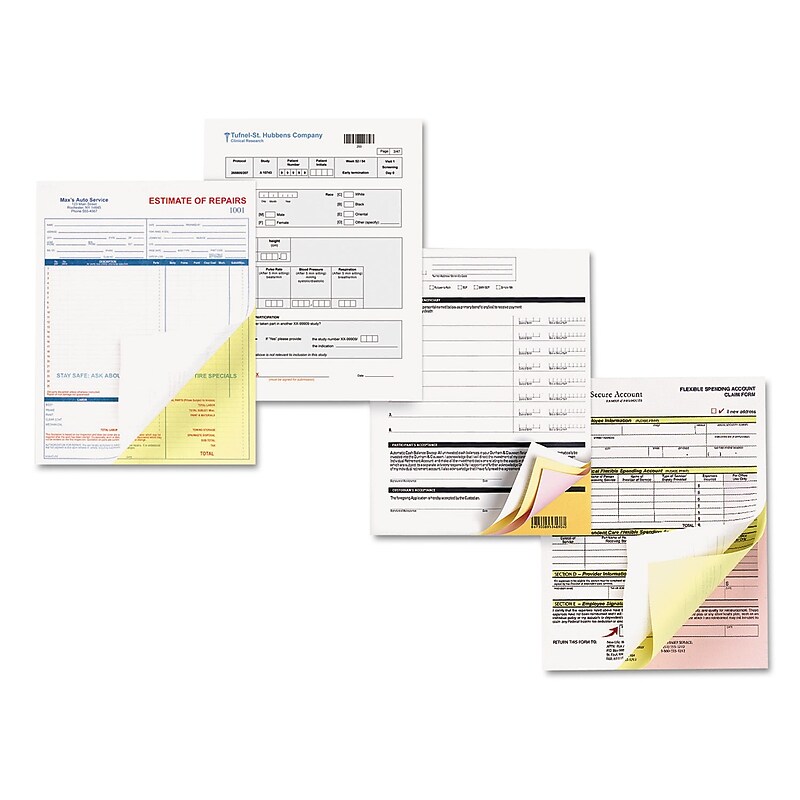 Xerox® Bold™ Digital Carbonless Paper, 8 1/2 x 11, Canary; Pink; White, 2505/Carton (3R12426) image 1