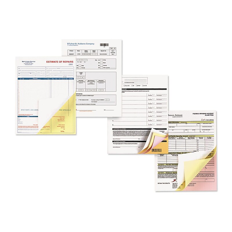 Xerox Vitality™ Multipurpose Carbonless Paper, 8 1/2 x 11, Canary; Pink; White, 5010/Carton (3R12854) image 1