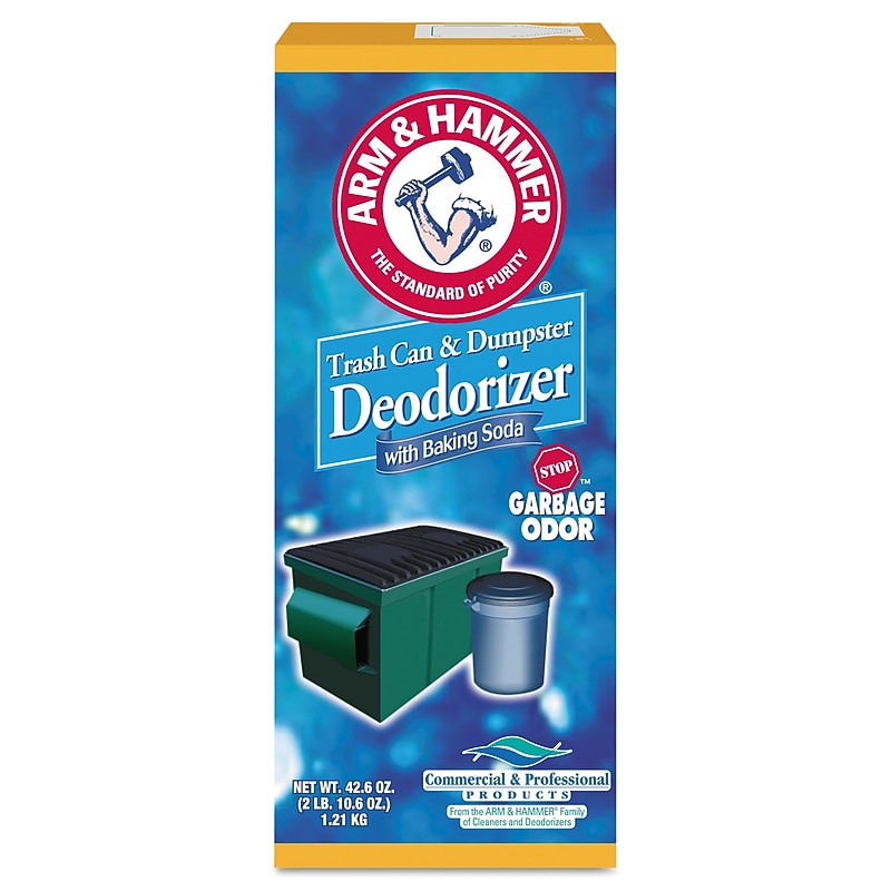 Arm & Hammer Trash Can & Dumpster Deodorizer with Baking Soda, Original, 9/Carton (CDC 33200-84116) image 1