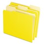Pendaflex Two-Tone File Folders, 1/3 Cut Top Tab, Letter, Yellow, Light Yellow, 100/Box~#|#~s0867621_sc7