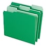 Pendaflex Recycled File Folder, 1/3-Cut Tab, Assorted, Letter Size, Bright Green, 100/Box (152 1/3 BGR)~#|#~m002275385_sc7