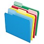 Pendaflex Two-Tone Recycled File Folder, 1/3-Cut Tab, Assorted, Letter Size, Assorted Colors, 24/Pack (82300)~#|#~m002275509_sc7