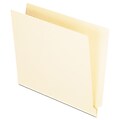 Pendaflex Straight Cut End Tab Folders, One Ply, 9 1/2 Inch Front, Letter Size, Manila, 100/Box