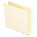 Pendaflex Straight Cut End Tab Folders, One Ply, 9 1/2 Inch Front, Letter Size, Manila, 100/Box