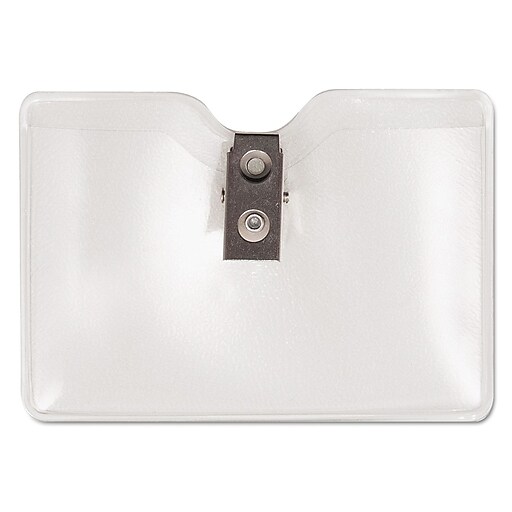 Advantus Security ID Badge Holders, Clear, 3 1/2" x 2 1/2", 50/Box