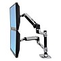 Ergotron LX Dual Stacking Adjustable Arm, Up to 24" Monitor, Black (45-248-026)~#|#~m002278026_sc7